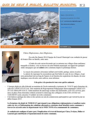 Quoi De Neuf Miglos N2