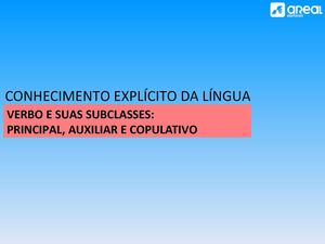 Verbo Subclasses (1)