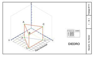 Laminas De Geometria Descriptiva # 3 Lm # 7 A 11 4