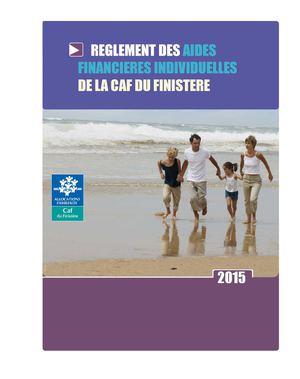 Caf du Finistère Règlement Afi 2015