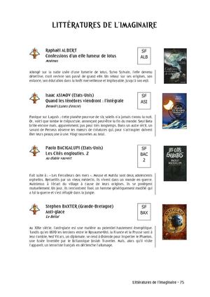 Littératures de l'imaginaire