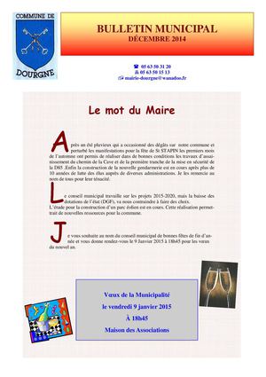 Bulletin Municipal Decembre 2014