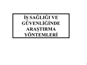 Isg De Arau015Ftu0131rma Y6ntemleri