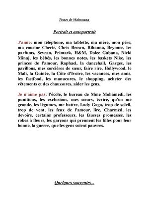 Textes De Maimouna