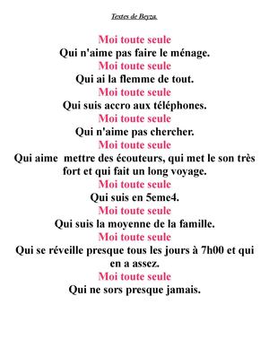 Textes de Beyza