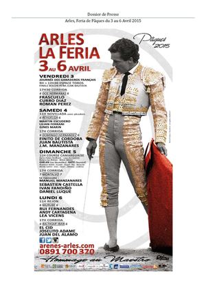 Dossier Presse Arles - Feria de Pâques 2015