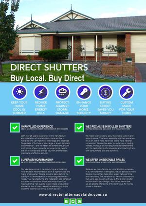 Flyer Design Adelaide : Direct Shutters