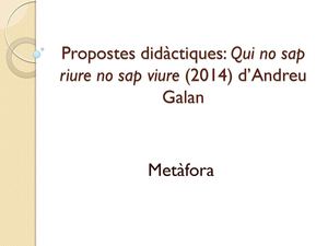 Aitana Fernàndez Metàfora