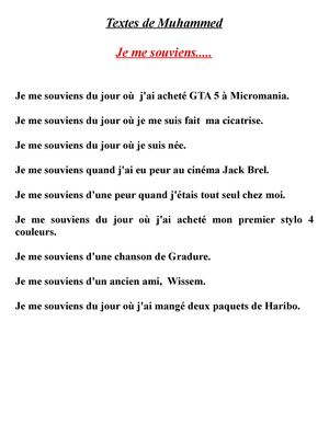 Textes de  Muhammed