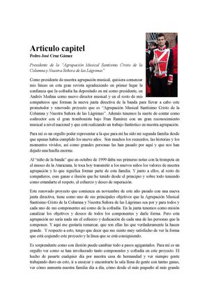 Dossier AM Columna y Lágrimas de Baeza