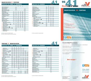95 41 Fiche Horaire Rentree 2014