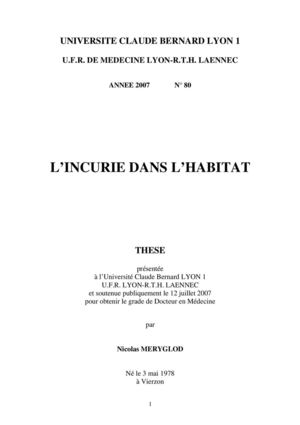 L Incurie Dans L Habitat Nicolas MERYGLOD