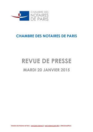 Revue De Presse Du Mardi 20 Janvier 2015