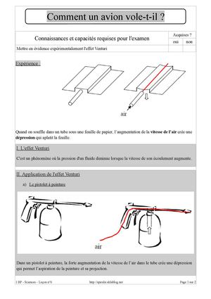 Prem - Sciences - Avion