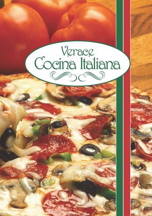 Cardápio Verace Cocina Italiana