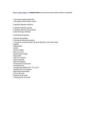 Botiquin de primeros auxilios