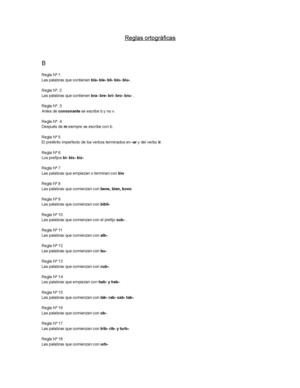 Reglas Ortográficas