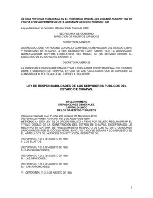 Ley de Responsabilidades de los Servidores Públicos del Estado de Chiapas