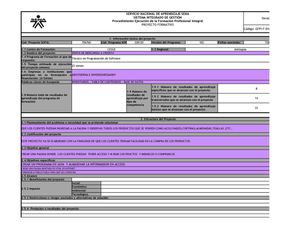 Copia De F 016 Formato Proyecto Formativo