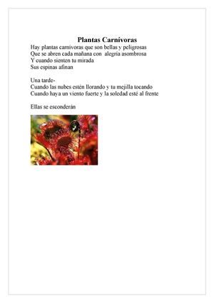 Plantas Carnívoras (poema)