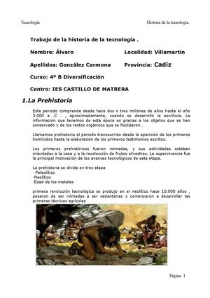 Trabajo Historia de la Tecnología