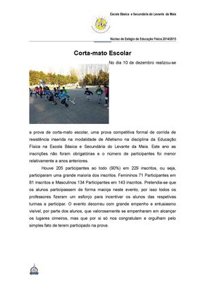 Notícia Corta Mato 2014