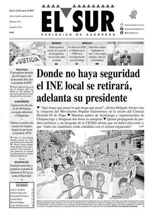 El Sur Jueves 22012015