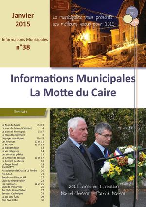 Informations municipales n°38 - La Motte du Caire