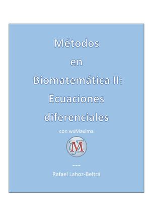 Métodos en Biomatemática II: Ecuaciones diferenciales con wxMaxima