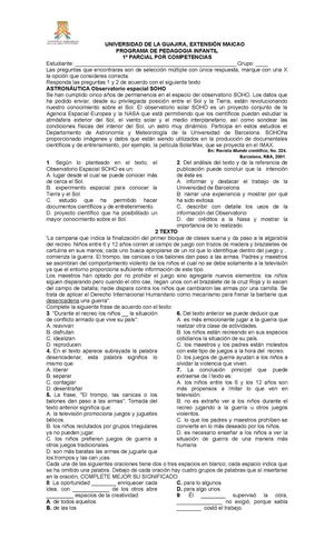 Parcial Pedagogiã A Infantil
