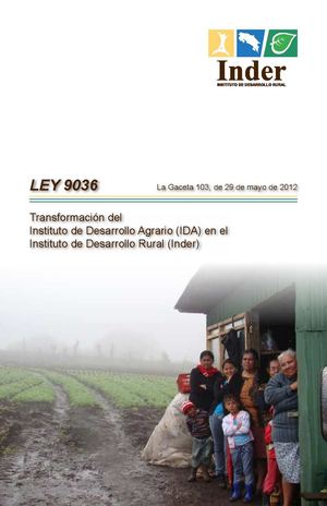 Ley 9036 del Inder