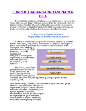 LURREKO JASANGARRITASUNAREN BILA (Tania eta Aaron