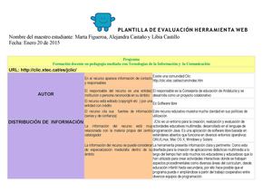 Rubrica De Evaluacion Sitio Web Alejandra
