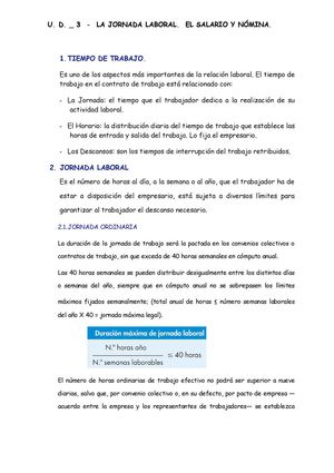 Ud 3 Jornada Laboral Salario Nomina 1