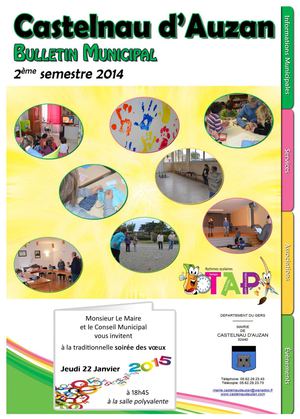 Bulletin Municipal Castelnau d'Auzan Janvier 2015