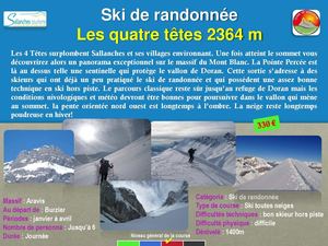 Ski De Randonnée Les 4 Tetes