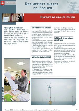 Chef-fe de projet éolien