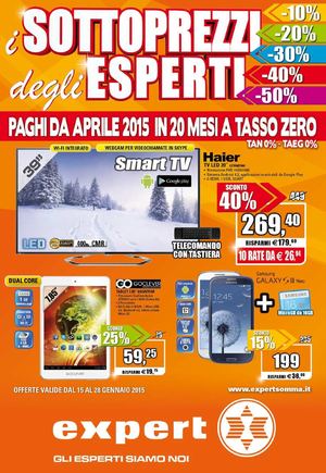 Volantino Expert Somma dal 15/1 al 28/01/2015