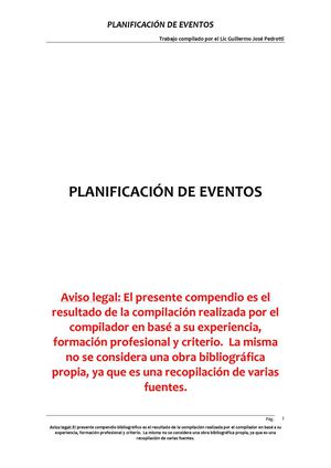 Apuntes Planificacic3b3n De Eventos