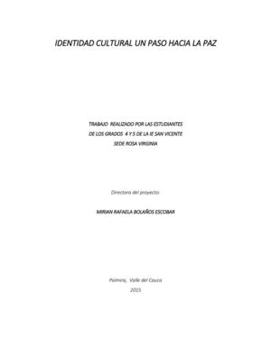 Identidad Cultural Un Camino Hacia La Paz