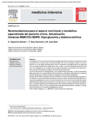 nutricion en Hiperglucemia