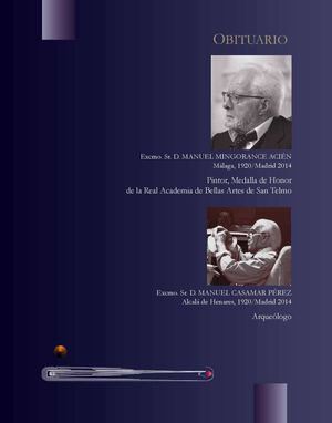 Rafael Puertas Tricas y Manuel Casamar Pérez, directores del Museo Arqueológico de Málaga.