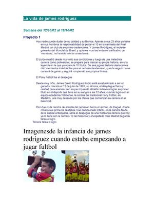 La Vida De James Rodriguez