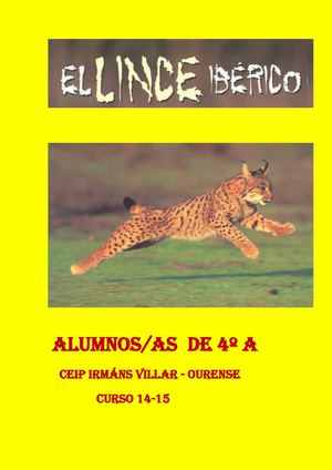O LINCE IBÉRICO - 4º A - CURSO 14- 15