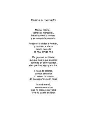 Poema Al Mercado