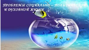 Проблемы социально политической жизни