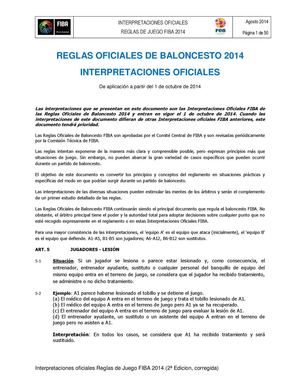 Reglamento de Baloncesto