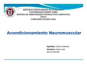 Acondicionamiento Neuromuscular