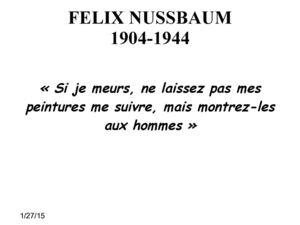 Autoportraits Félix Nussbaum