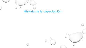 Historia De La Capacitación